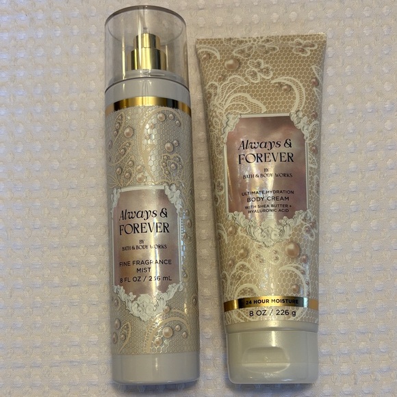 NEW Set! Bath & Body Works Always & Forever Fragrance Mist Ultimate Body Cream - Picture 2 of 8
